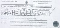 Mary Neal's birth certificate