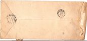 Photo of back of envelope to Emmeline Pethick