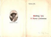 Christmas card from Evelyn Sharp to Emmeline Pethick-Lawrence