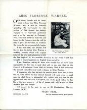 Mary raises funds for Florrie's wedding