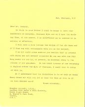 Letter to Mr Kennedy from Fred Pethick-Lawrence