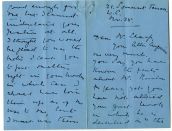Letter to Cecil Sharp from Mary Neal